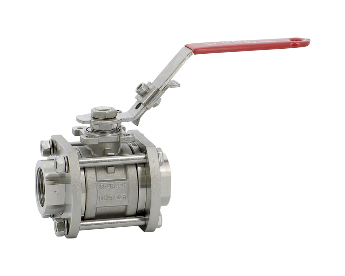 Stainless steel ball valve ELIT with BSP rotating ends 1/4''
